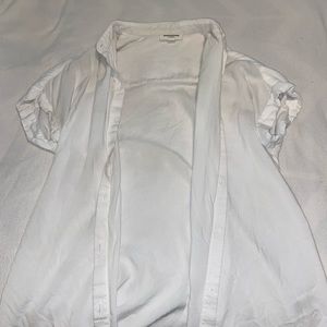 White short sleeve button up